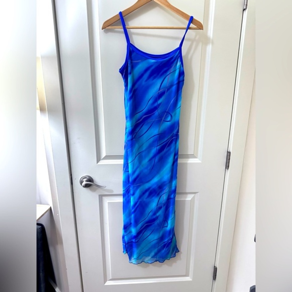 5/$25 Built In Bodysuit Sheer Overlay Dress M